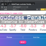 Loudness Penalty(ラウドネス ペナルティ) Metering by MeterPlugs